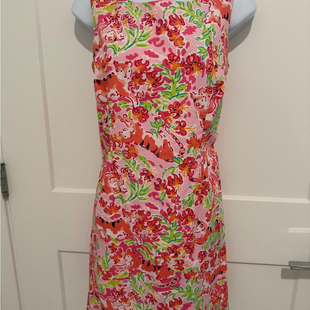 Lilly Pulitzer Floral Pink Sleeveless Dress